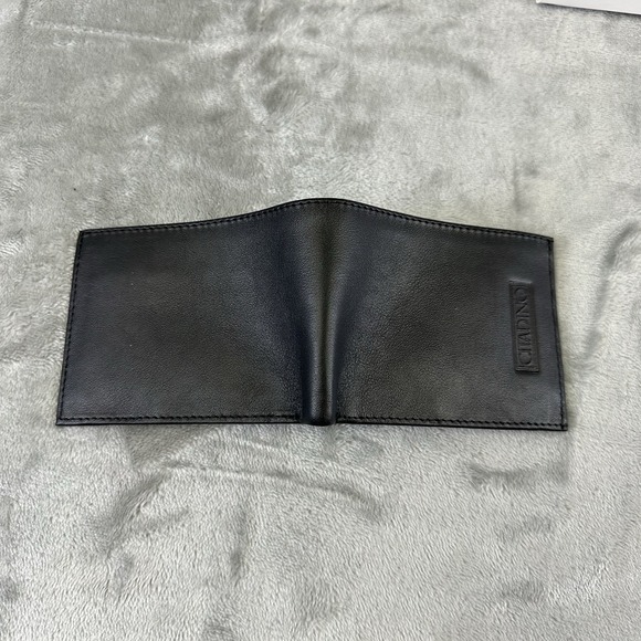 Citadino Leather Wallet Men's Black Trifold New In Box - Picture 6 of 8